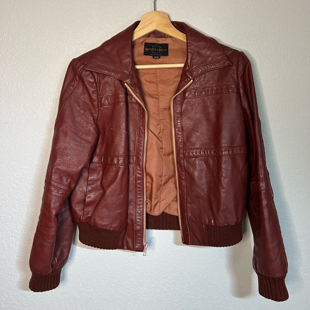 Genuine Red Leather Jacket